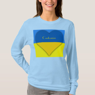 Ukraine Flag Blue Yellow Thunder_Cove T-Shirt