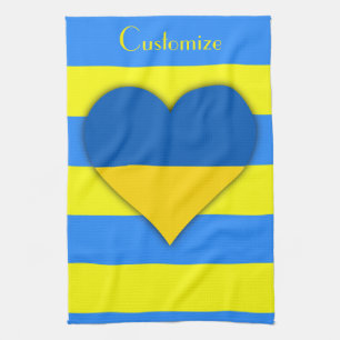 Ukraine Flag Blue Yellow Thunder_Cove Tea Towel