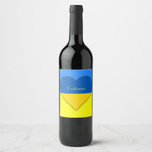 Ukraine Flag Blue Yellow Thunder_Cove Wine Label