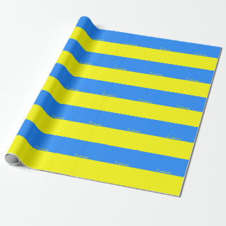 Ukraine Flag Blue Yellow Thunder_Cove Wrapping Paper