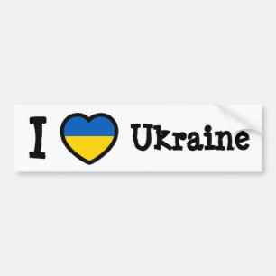 Ukraine Flag Bumper Sticker