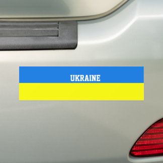 Ukraine Flag Bumper Sticker