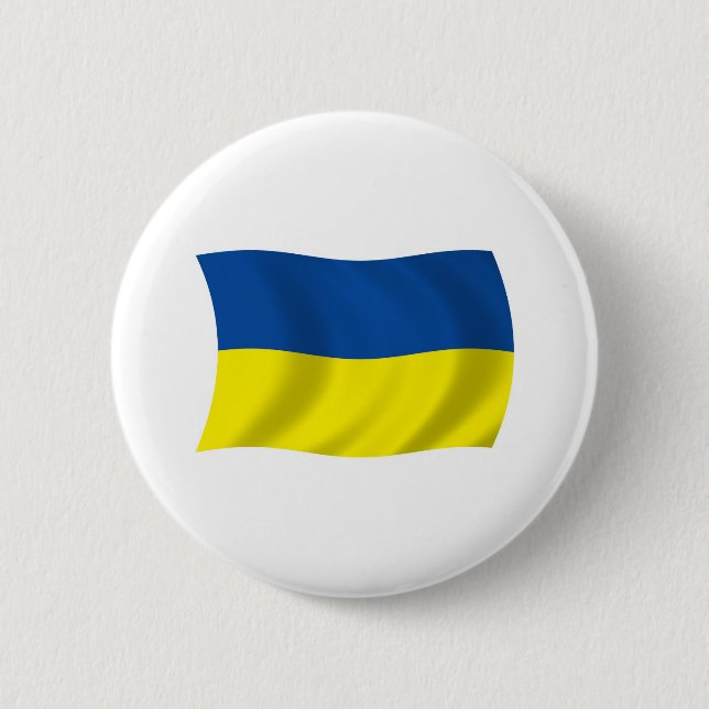 Ukraine Flag Button (Front)