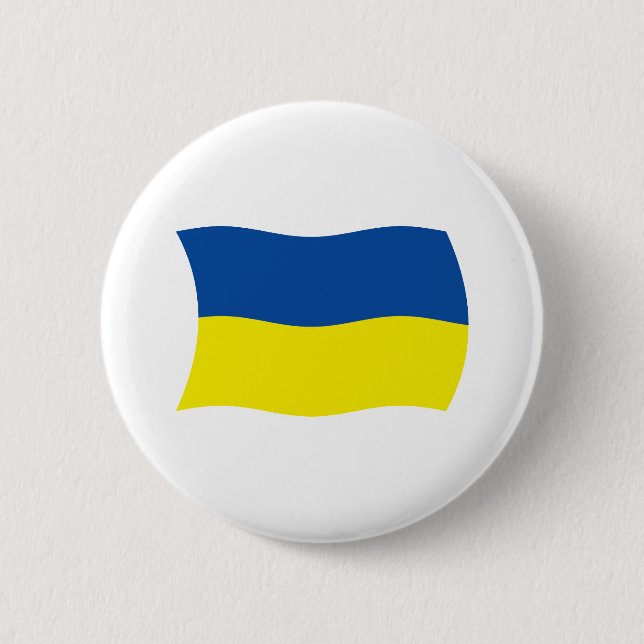 Ukraine Flag Button (Front)