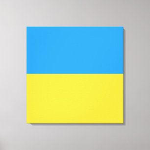 Ukraine flag canvas print