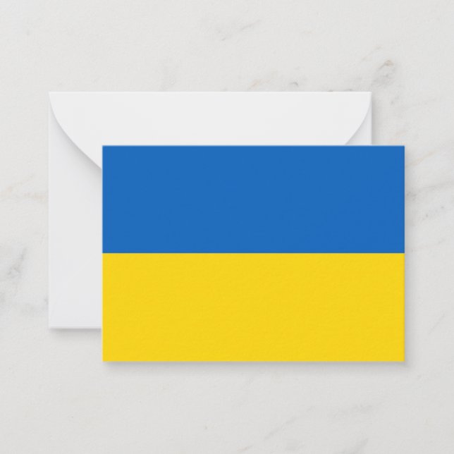 Ukraine flag card (Front)