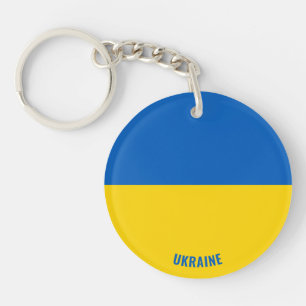 Ukraine Flag Charming Patriotic Key Ring