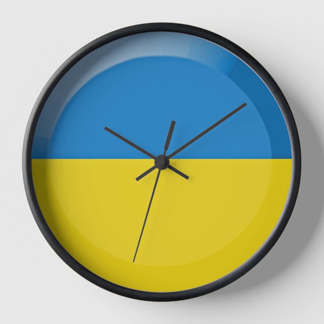 Ukraine flag clock (Front)