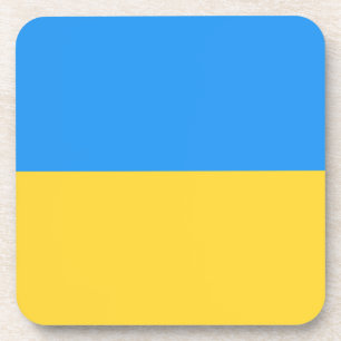 Ukraine flag coaster