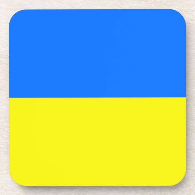 Ukraine Flag Coaster (Front)