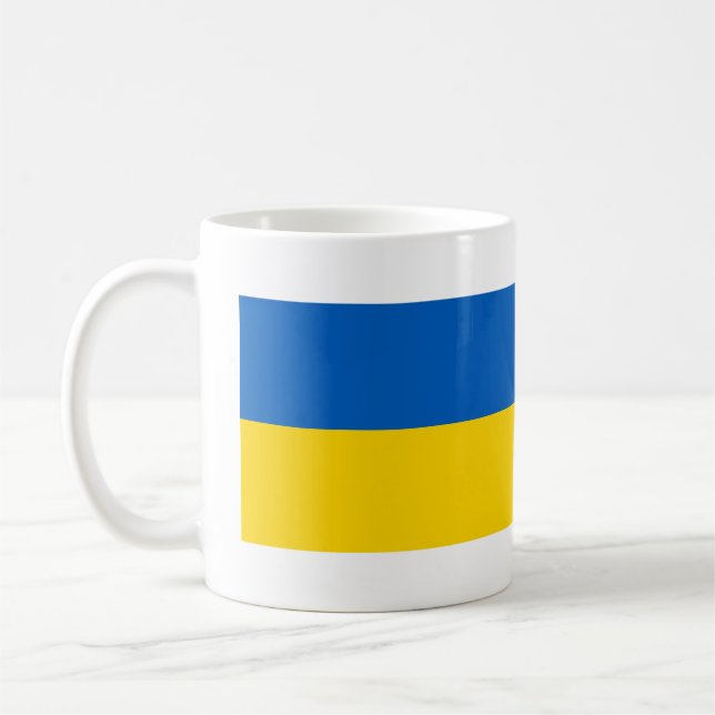 Ukraine Flag Coffee Mug (Left)