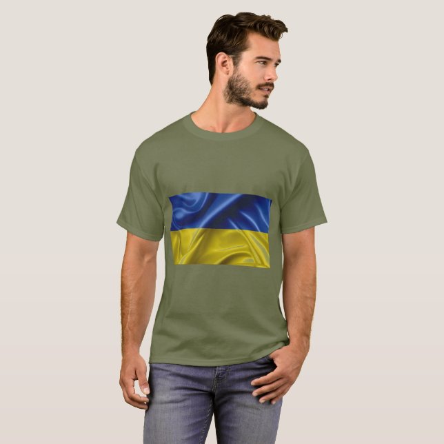 Ukraine Flag Colours T-Shirt (Front Full)