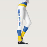 Ukraine Flag Colours Yellow Blue Modern Simple Leggings<br><div class="desc">Design is blue and yellow,  Support Ukraine.</div>