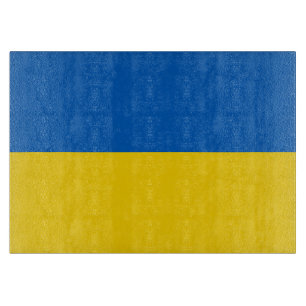 Ukraine flag cutting board