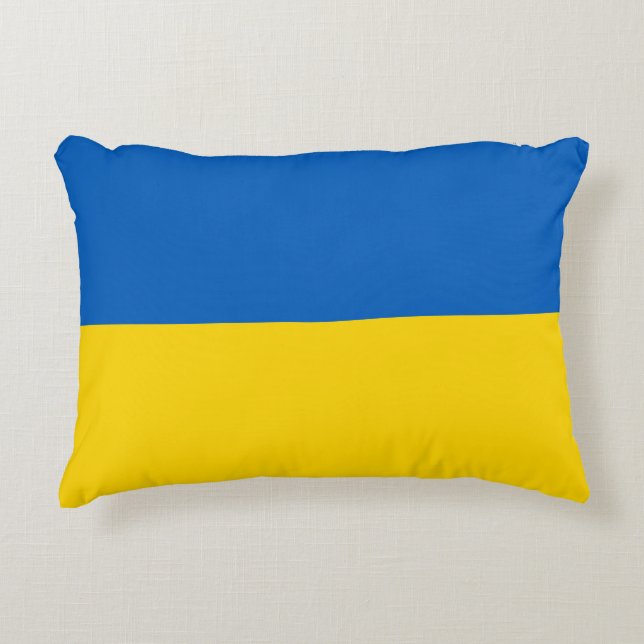 Ukraine flag decorative cushion (Front)