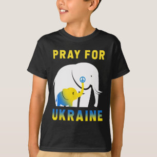 Ukraine Flag Elephant Vintage Ukrainian Ukraine T-Shirt