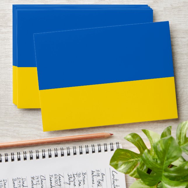 Ukraine flag envelope (Stacked)