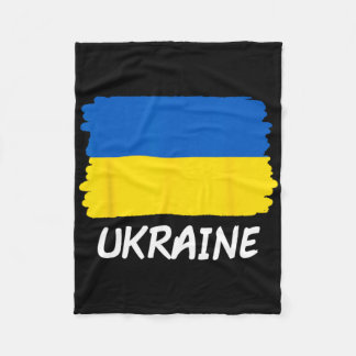 Ukraine Flag Fleece Blanket