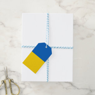 Ukraine flag gift tags