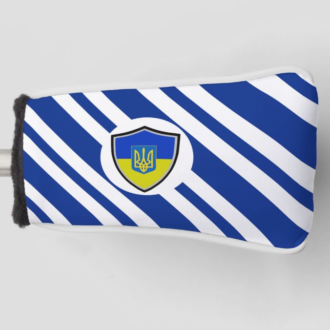 Ukraine flag golf head cover (Front)
