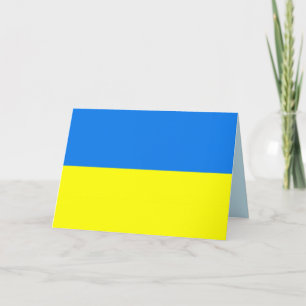 ukraine flag greeting card