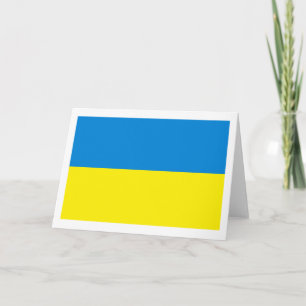 Ukraine Flag Greeting Card