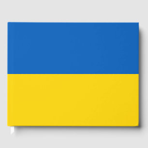 Ukraine flag guest book