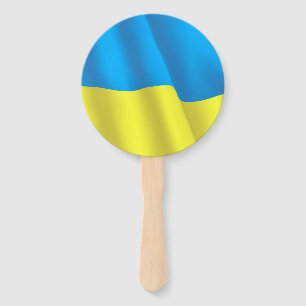 Ukraine Flag Hand Fan
