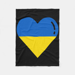 Ukraine Flag Heart Roots Vacation Ukrainian 1  Fleece Blanket