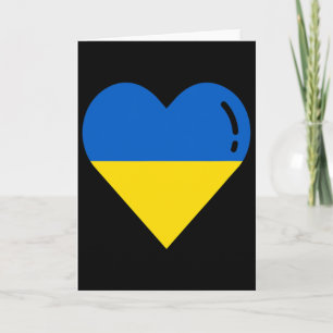 Ukraine Flag Heart Roots Vacation Ukrainian 2  Card