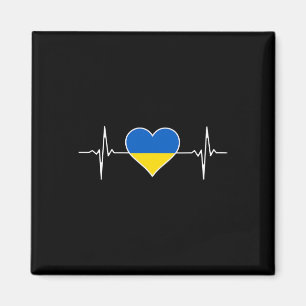 Ukraine Flag Heart Roots Vacation Ukrainian Magnet
