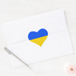UKRAINE flag  Heart Sticker
