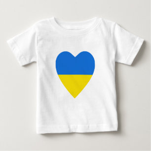 Ukraine Flag Heart T-Shirt
