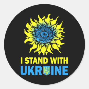Ukraine Flag I Stand With Ukraine Shirt Ukraine Su Classic Round Sticker