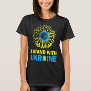 Ukraine Flag I Stand With Ukraine Sunflower Ukrain T-Shirt