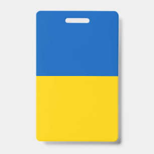 Ukraine Flag ID Badge