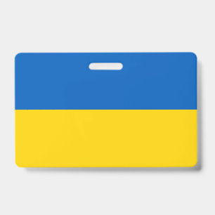 Ukraine Flag ID Badge