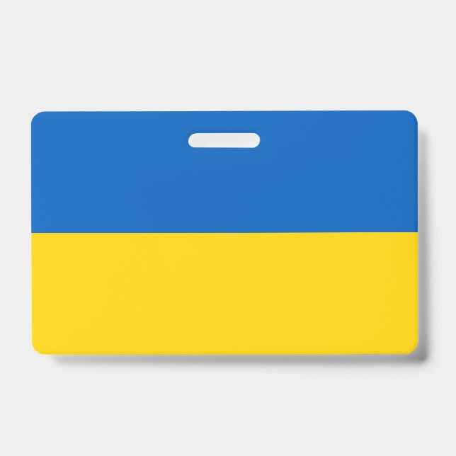 Ukraine Flag ID Badge (Front)