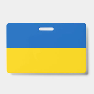 Ukraine flag ID badge