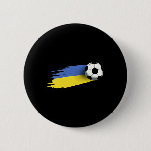 Ukraine Flag Jersey Ukrainian Soccer Team Ukrainia 6 Cm Round Badge