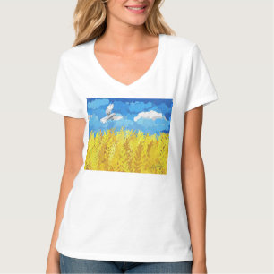 Ukraine Flag Landscape T-Shirt