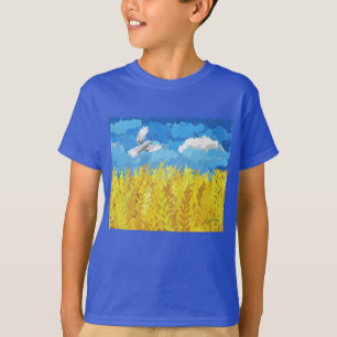 Ukraine Flag Landscape T-Shirt