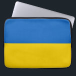 Ukraine flag laptop sleeve<br><div class="desc">Blue and yellow Ukraine flag design.</div>