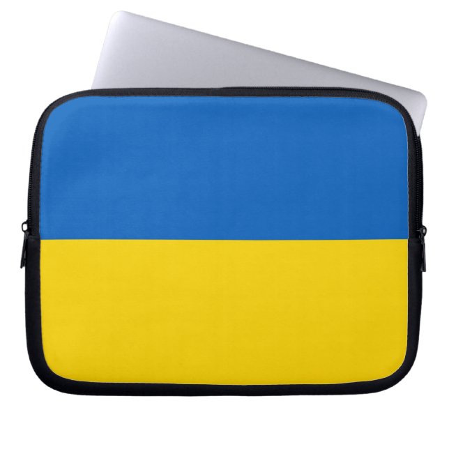 Ukraine Flag Laptop Sleeve (Front)