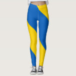 Ukraine Flag Leggings<br><div class="desc">Flag of Ukraine. Ukrainian flag. Great gift with Ukraine flag. Simple horizontal bands of blue and yellow.</div>