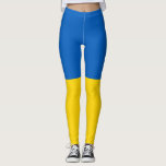 Ukraine Flag Leggings<br><div class="desc">Flag of Ukraine. Ukrainian flag. Great gift with Ukraine flag. Simple horizontal bands of blue and yellow.</div>
