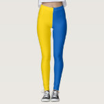 Ukraine Flag Leggings<br><div class="desc">Flag of Ukraine. Ukrainian flag. Great gift with Ukraine flag. Simple horizontal bands of blue and yellow.</div>