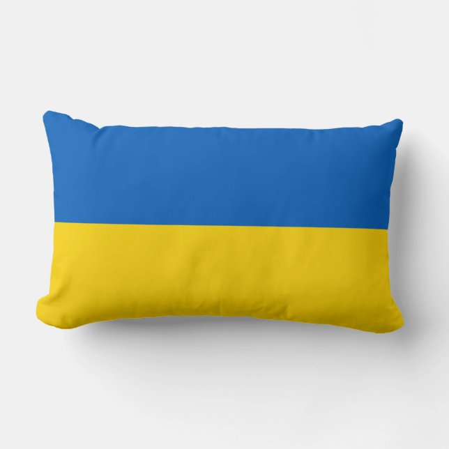 Ukraine Flag Lumbar Cushion (Front)