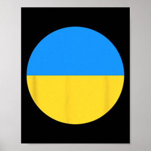 Ukraine Flag Men Women Kid Patriotic  Poster