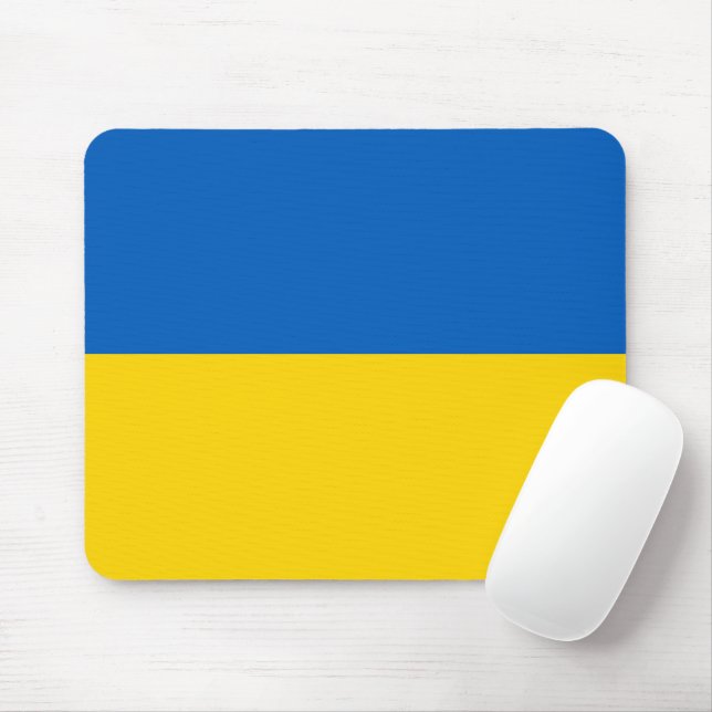 Ukraine flag mouse pad (With Mouse)